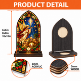 Catholight Angel of Bethlehem Christmas Glow Candle Holder