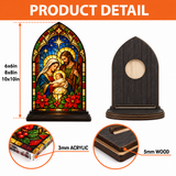Catholight Holy Family Christmas Glow Candle Holder