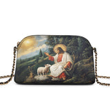 Catholight The Divine Shepherd's Grace Leather Crossbody Bag