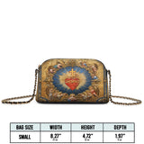 Catholight Sacred Heart of Divine Leather Crossbody Bag