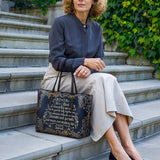 Catholight Everlasting Life Leather Tote Bag