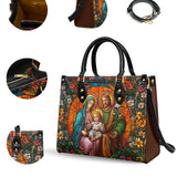 Catholight Holy Family Eternal Light Leather Bag