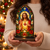 Catholight Sacred Heart Christmas Glow Candle Holder