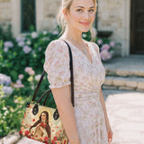 Catholight Petit Sac en Cuir Élégance Fleur