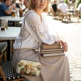 Catholight Holy Family Sacred Leather Crossbody Bag