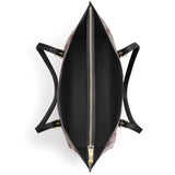 Catholight  Sacred Serenity: The Madonna’s Tender Embrace Leather Tote Bag