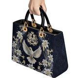 Catholight The Holy Spirit and Lily Devotional Lady Leather Bag