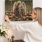 Catholight Archangel's Triumph Canvas Wall Art