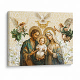 Catholight Holy Family Sacred Canvas Wall Art