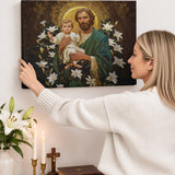 Catholight Guardian of Faith and Purity Canvas Wall Art