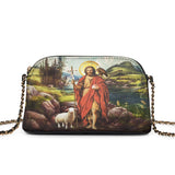 Catholight Saint John The Baptist Shepherd Leather Crossbody Bag