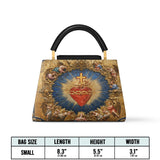 Catholight Sacred Heart of Divine Love Leather Satchel Bag