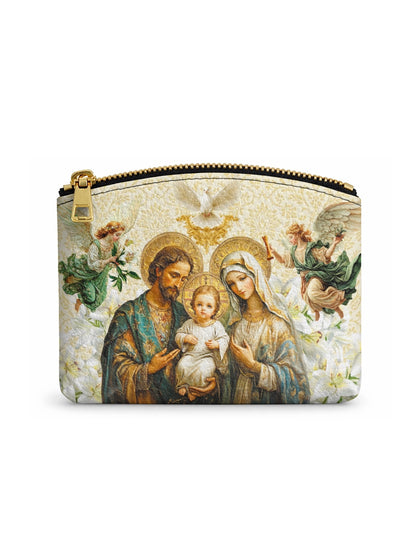 Catholight Holy Family Sacred Leather Rosary Pouch
