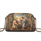 Catholight Christ and Mary Magdalene Leather Crossbody Bag