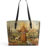 Catholight The Spirit of Nature Leather Tote Bag
