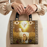 Catholight The Lamb Of Redemption Lady Leather Bag