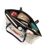 Catholight Immaculate Heart of Mary Elegance Leather Tote Bag