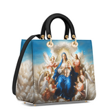 Catholight Divine Ascension: The Heavenly Embrace Lady Leather Bag