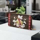 Catholight Le portefeuille en cuir de la grâce de l'évêque