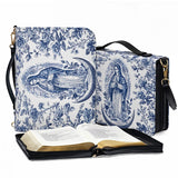 Catholight Sacred Serenity Virgin Mary Leather Bible Cover