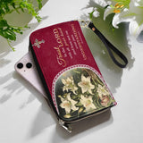 Catholight  Lilies of Faith Portefeuille en Cuir