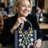 Catholight Crown Of Grace Lady Leather Bag