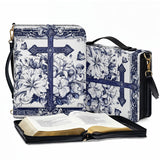 Catholight The Cross Amidst Blooming Faith Bible Cover