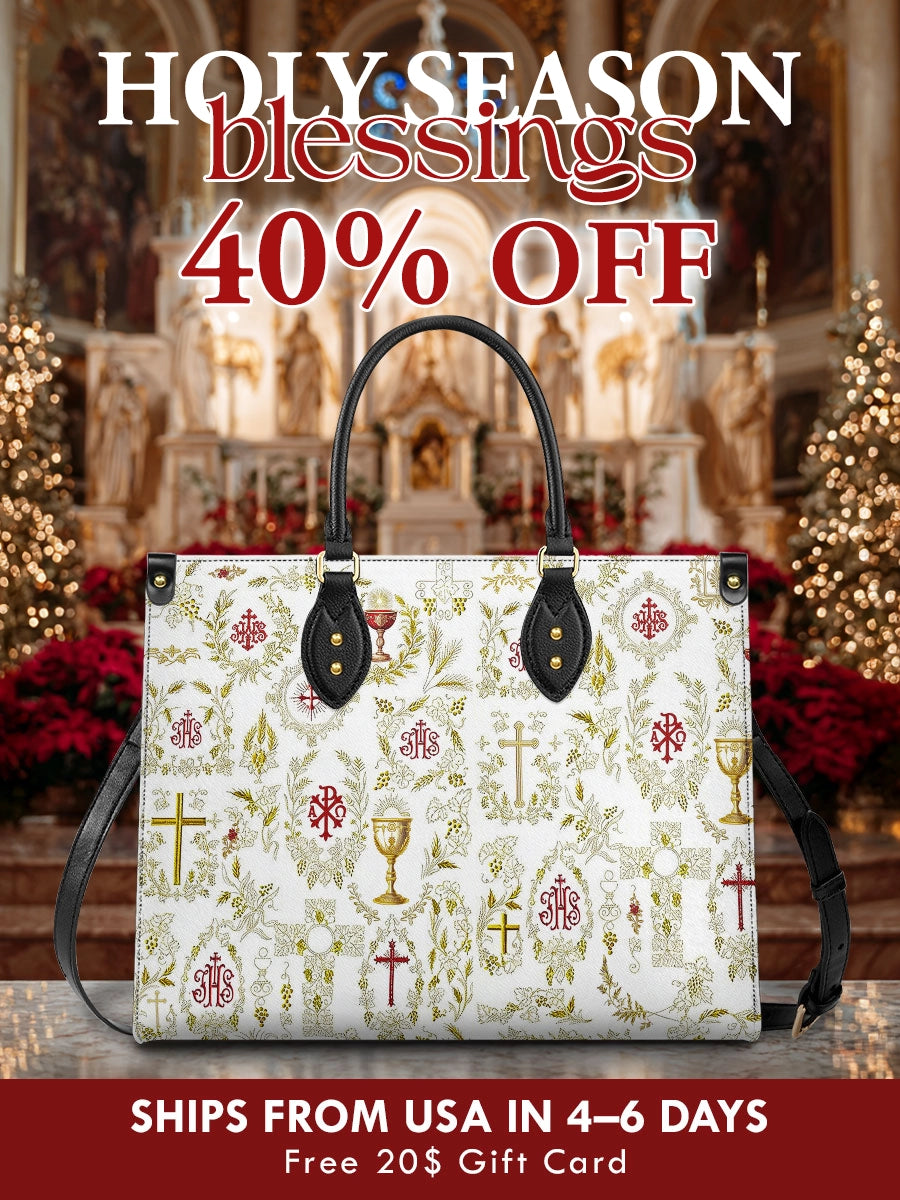 Catholight  The Timeless Faith Leather Bag