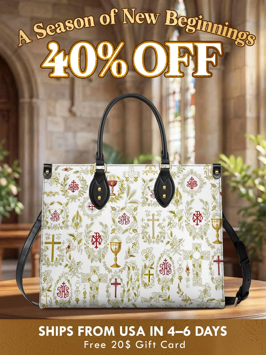 Catholight  The Timeless Faith Leather Bag