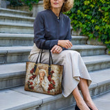 Catholight Lady of Fatima Elegance Leather Tote Bag