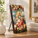 Catholight Halo Of Roses Devotional Wooden Art