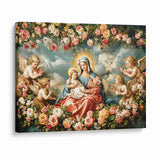 Catholight Halo Of Roses Canvas Wall Art
