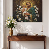 Catholight Guardian of Faith and Purity Canvas Wall Art