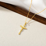 Catholight St. Benedict Crucifix Necklace in Gold Vermeil
