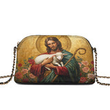 Catholight Lamb of Grace Leather Crossbody Bag
