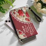Catholight Blooming With Faith Leather Wallet Purse