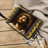 Catholight Couronne d'épines et Grâce de tournesol - Portefeuille en cuir