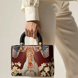 Catholight Our Lady Of America Lady Leather Bag