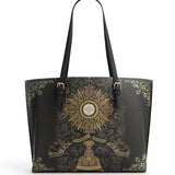 Catholight The Corpus Christi Elegance Leather Tote Bag