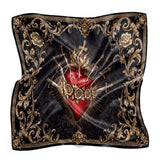 Catholight Flaming Sorrows Square Scarf