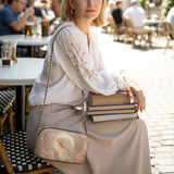 Catholight Rose Halo Devotion Leather Crossbody Bag