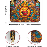 Catholight Eternal Flame Of Love Leather Rosary Pouch