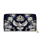 Catholight Le Saint-Esprit et le Dévotion de Lys - Portefeuille en Cuir