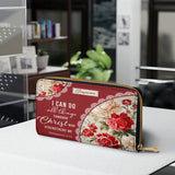 Portefeuille en cuir Catholight Blooming With Faith