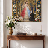 Catholight St. Faustina Divine Mercy Vision Canvas Wall Art