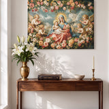 Catholight Halo Of Roses Canvas Wall Art