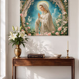 Catholight Lady Of Lourdes Canvas Wall Art