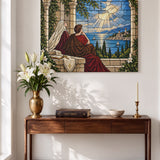 Catholight St. Monica Vision of Ostia Canvas Wall Art