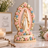 Catholight Wooden Faith Block - With Mary All Things Are Possible