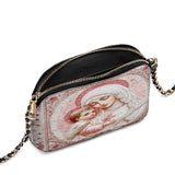 Catholight Sacred Serenity: The Madonna’s Tender Embrace Leather Crossbody Bag
